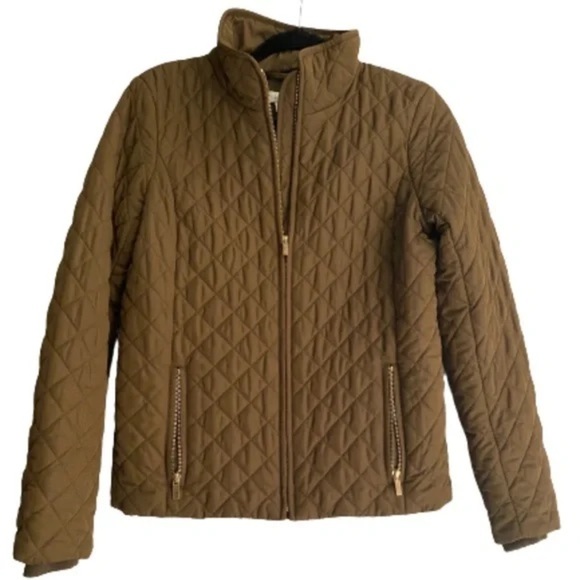 J. Crew Factory Jackets & Blazers - J Crew Factory quilted puffer jacket in olive green